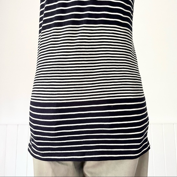 J. Crew Vintage Cotton Knit Striped V-Neck Tank Top Size S - Picture 7 of 11